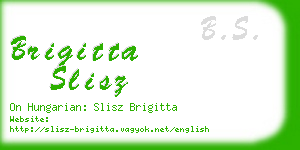 brigitta slisz business card